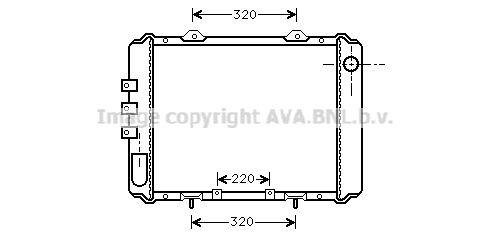 AVA QUALITY COOLING Jäähdytin,moottorin jäähdytys DN2055